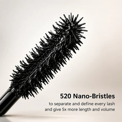Close-up of precision mascara brush