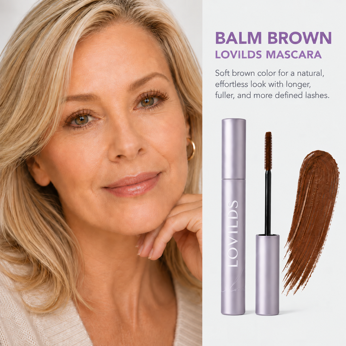 Balm Brown mascara shade